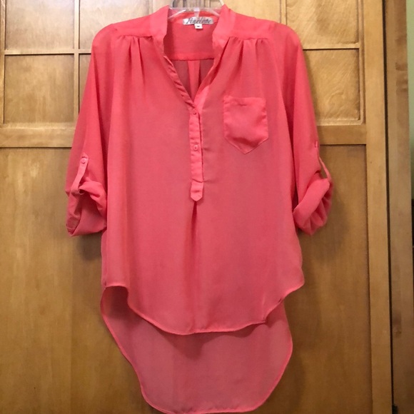 Penelope Tops - Peach, pink blouse 👚